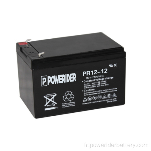 Batterie de hautes hautes au plomb 12V 12Ah